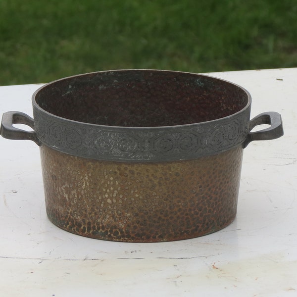 Sweet Repurposed Hand Hammered Copper Planter Fantastic Farm Fresh Finds