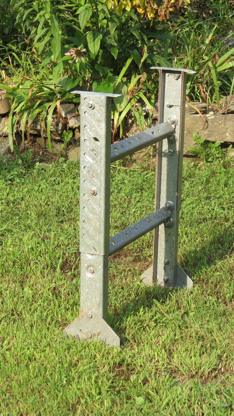 Adjustable Industrial Workbench Base Metal Table Legs Etsy