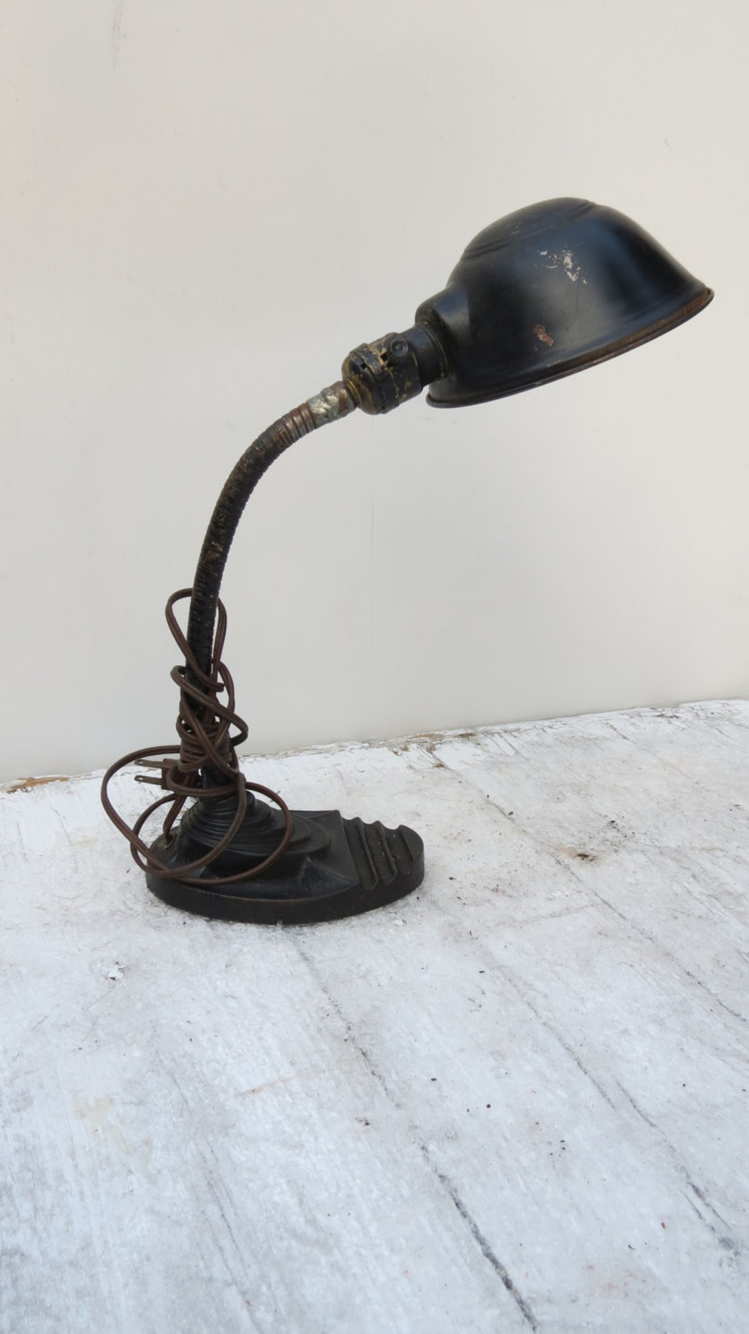 Vintage Working Art Deco Flexible Desk Lamp - Etsy