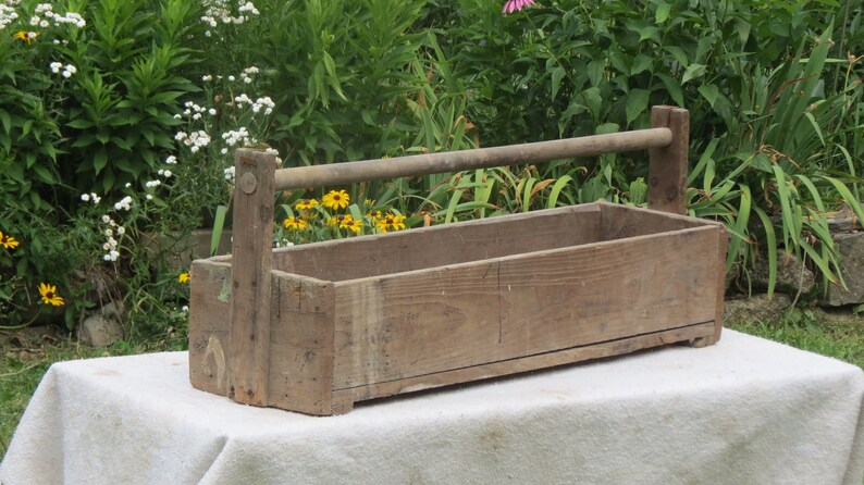 Old Wooden Toolbox Farm Fresh Barn Treasures