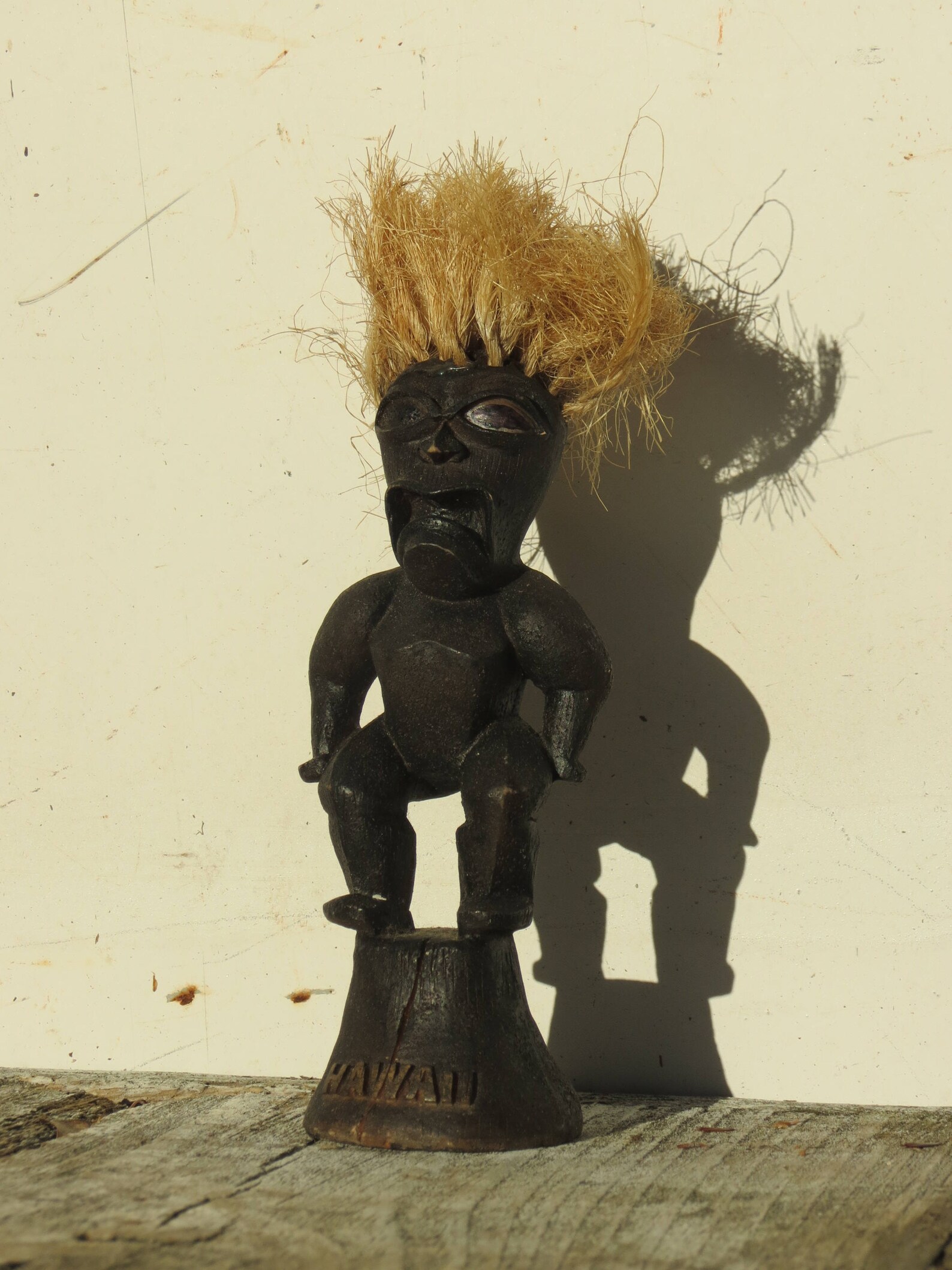 Carved Wooden Hawaiian Figure Etsy