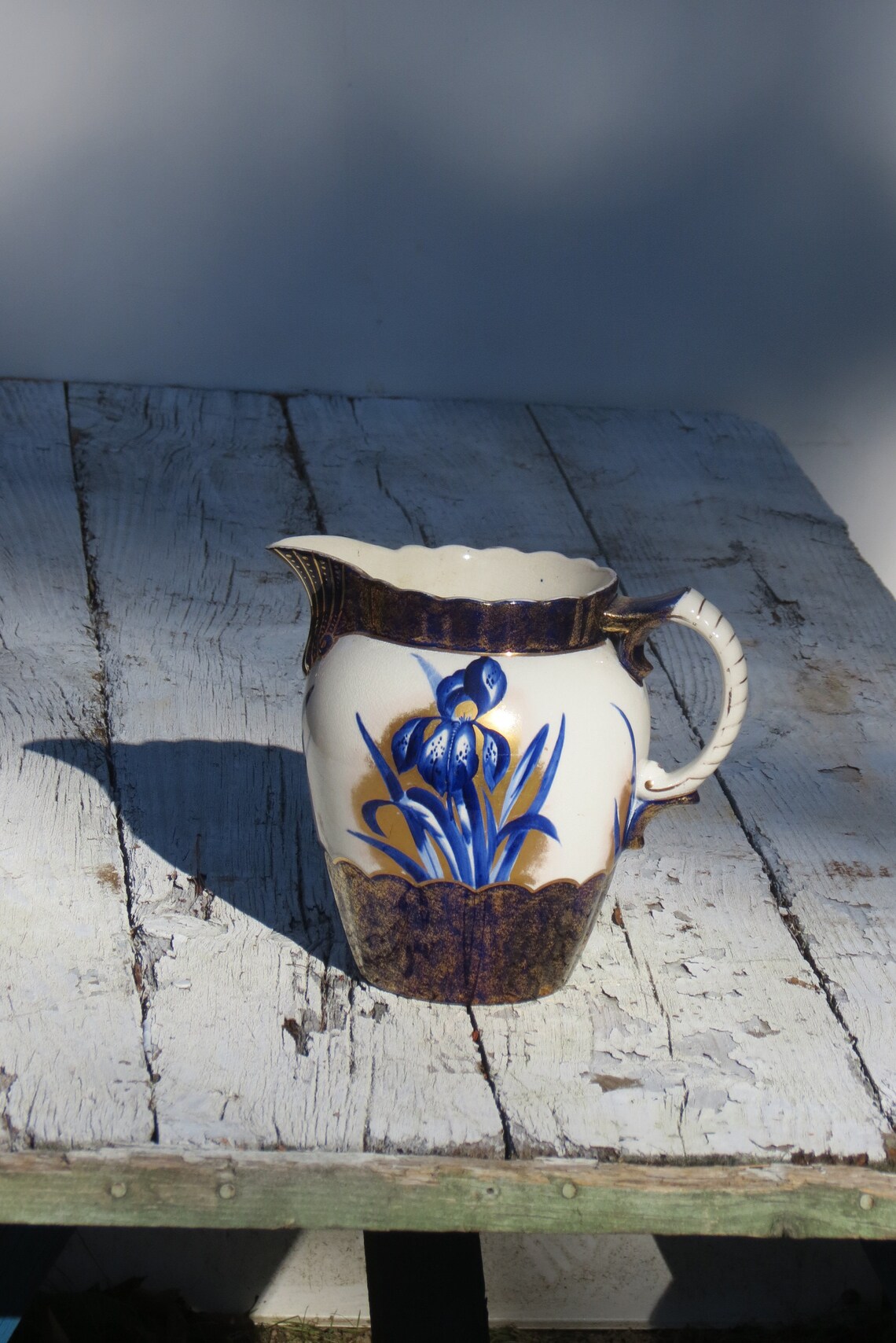 Antique New England Pottery Company Boston MA Ceramic Pitcher Beautiful ...
