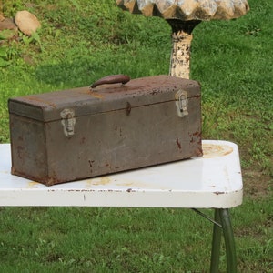 Rusty Metal Toolbox Dripping With Vintage Character and Charm
