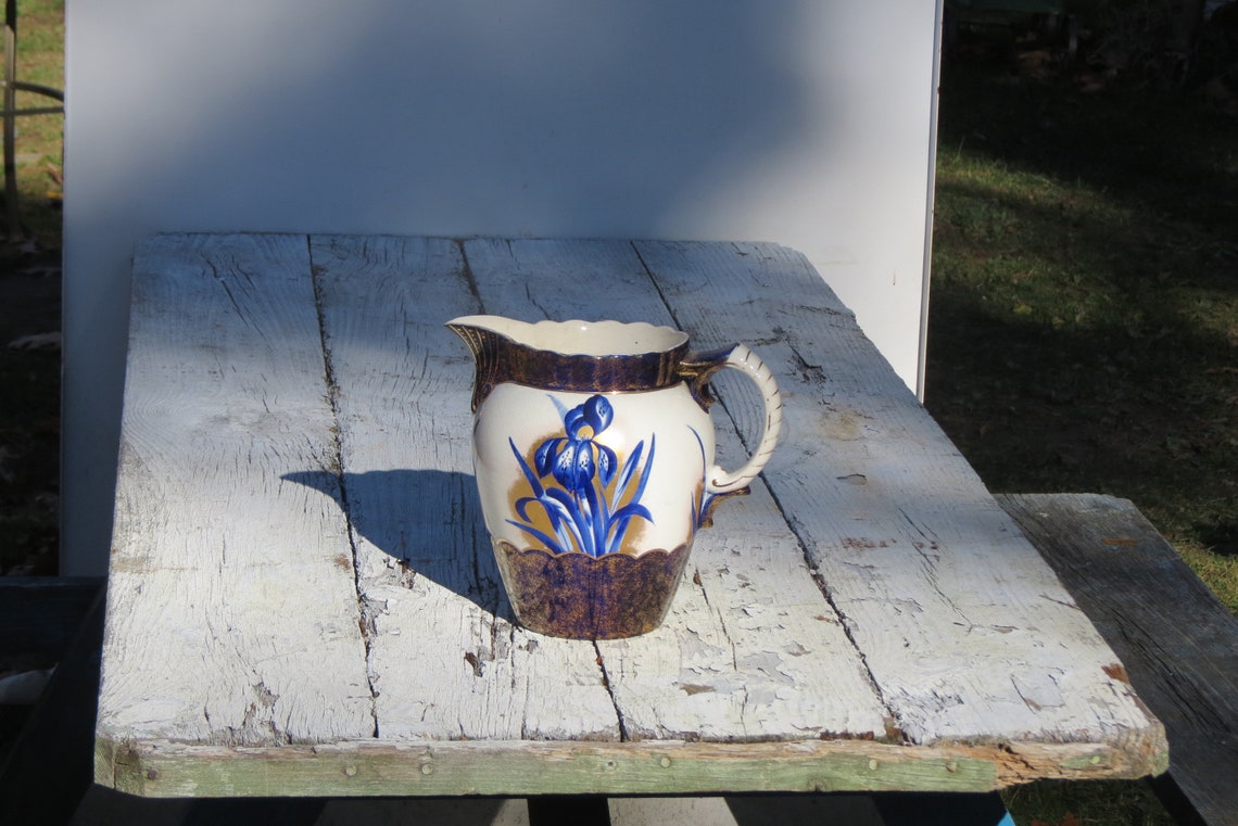 Antique New England Pottery Company Boston MA Ceramic Pitcher Beautiful ...