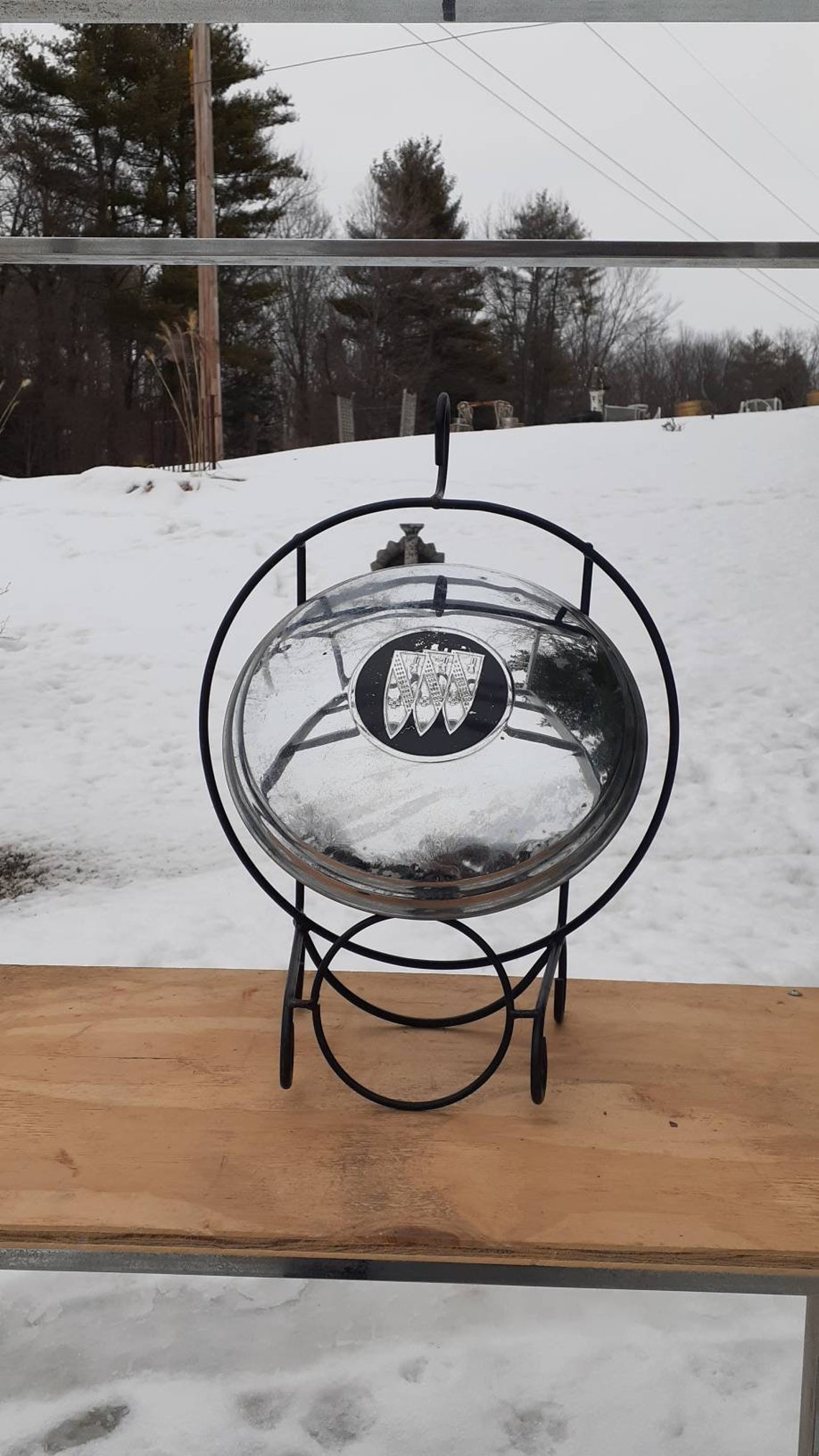 Vintage Pair Buick Factory Chrome Hubcaps Farm Fresh Finds Old | Etsy