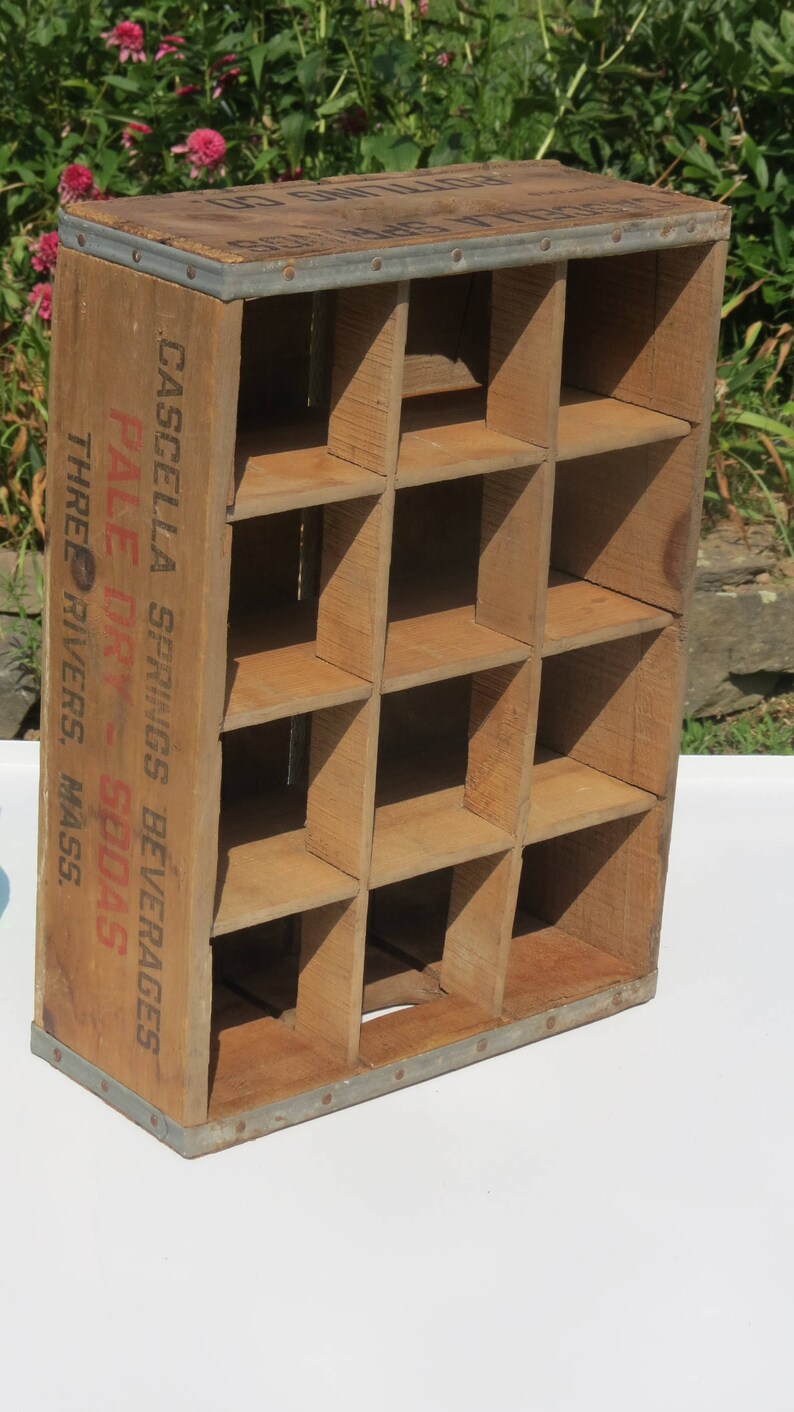 Spectacular Wooden Soda Crate Full of Vintage Green Bottles Etsy