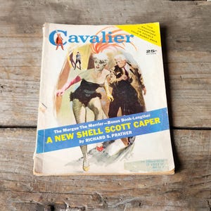 Vintage Gentleman&#39;s magazine October 1960 Issue of Cavalier featuring Brigite Bardot