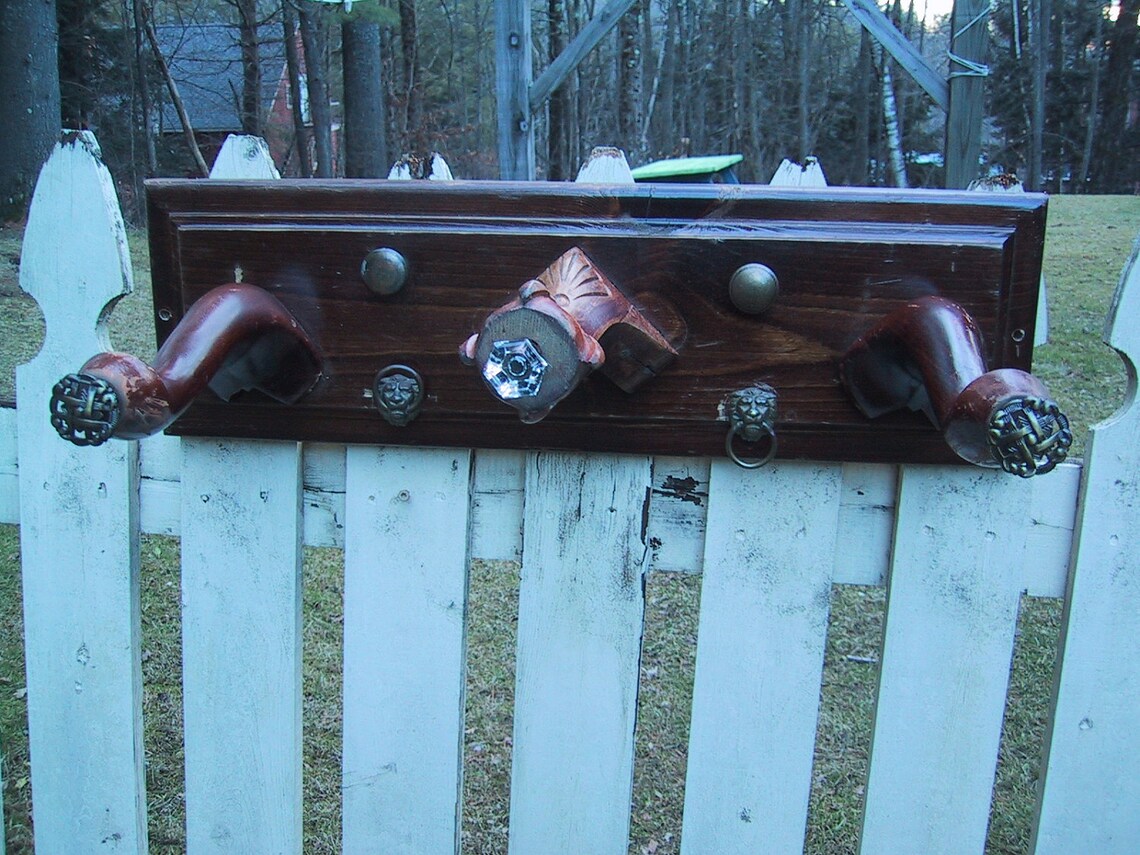 Unique Repurposed Recycled Upcycled Salvaged Coat Hat Rack Etsy