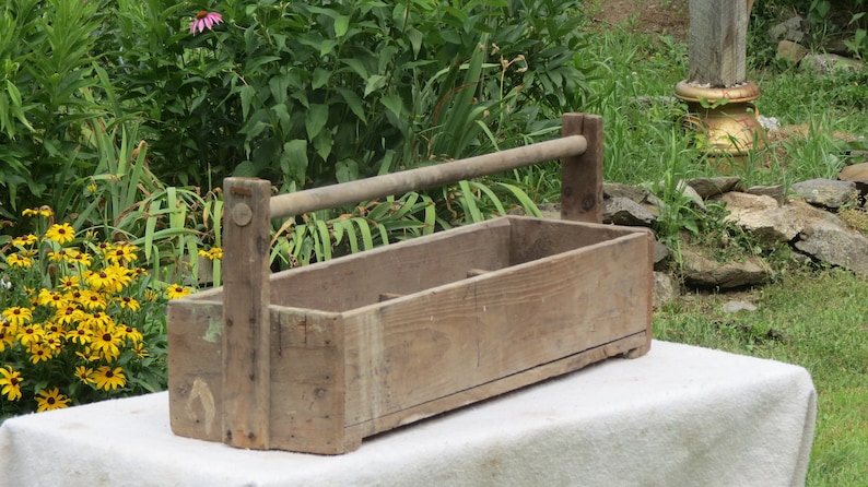 Old Wooden Toolbox Farm Fresh Barn Treasures