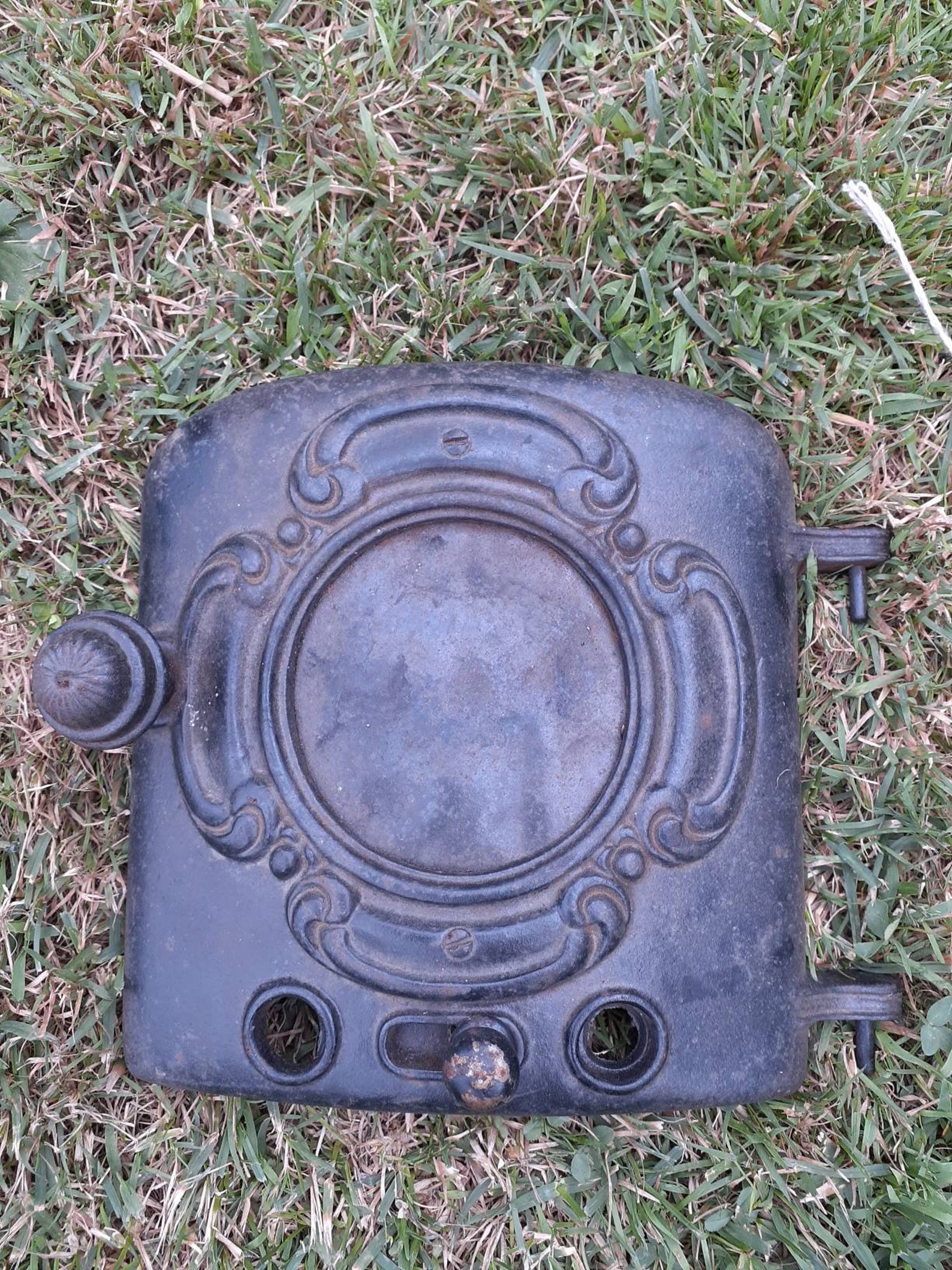Salvaged Small Antique Cast Iron Stove Door Repurpose Recycle Etsy