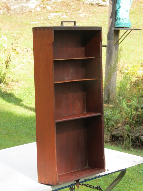 DIY Repurpose Vintage Mahogany Wooden Desk Drawer Etsy