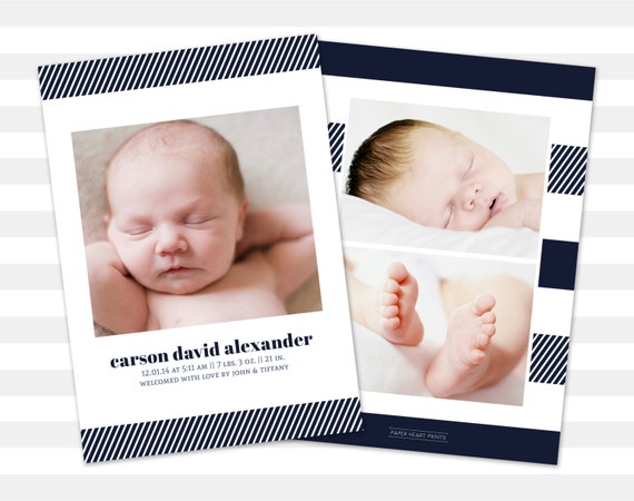 baby boy birth announcement unique baby announcement baby etsy