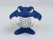 Pokemon Poliwhirl Toy 1999 Burger King Blue Bath Water Shooter Rubber 