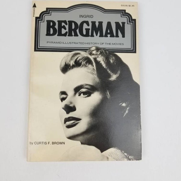 Ingrid Bergman Actress Paperback Book Black and White Film Biography Hollywood Starlet