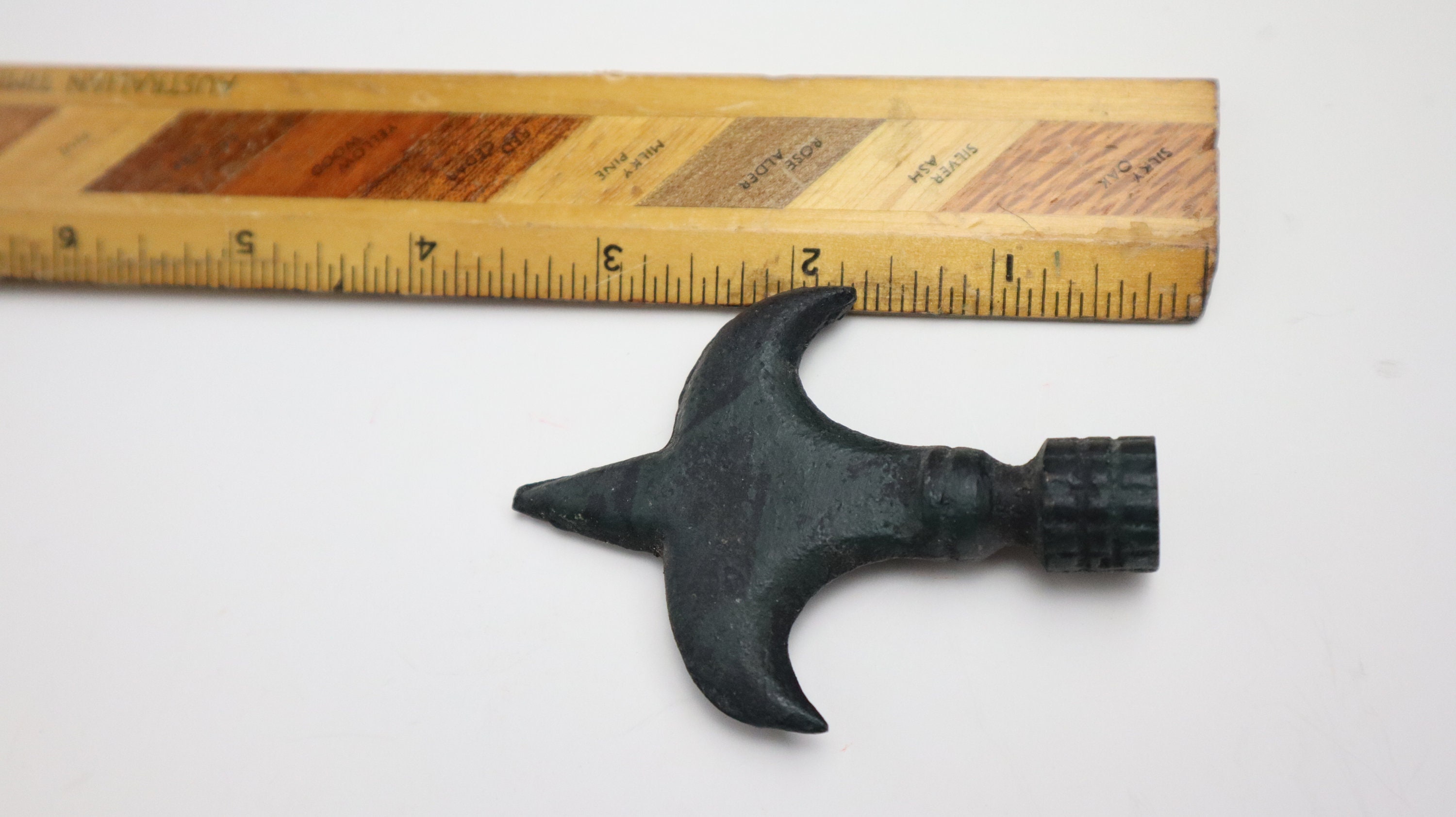 Antique Finial Gate Spear Black Cast Iron Spire Threaded Screw on ...