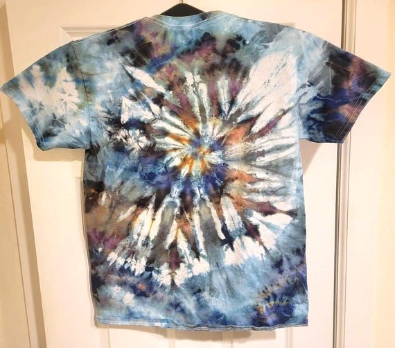 Hand Tied Spiral Tie Dye Shirt: Unique Swirls, Vibrant Colors
