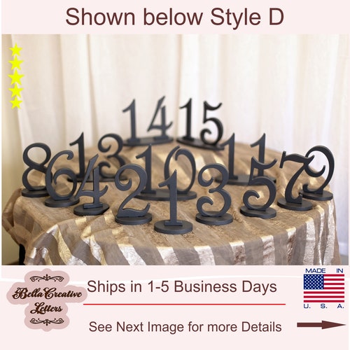Freestanding Numbers 1-30 Set, shops Event Party Table Numbers, Art Deco Wedding Theme, Wedding Reception Table Centerpiece, Wedding Table Decor