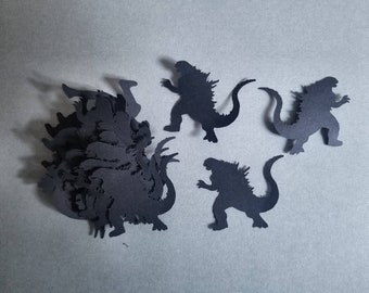 11,25 pouces XL Godzilla (8) - Godzilla Die Cuts (11,25 x 9,5)