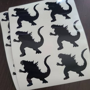 Godzilla Stickers, Colour Waterproof UV Gloss/matte Vinyl Decal Small or  Large Stickers Kaiju for Laptop, Game Console Car, Window, Wall 