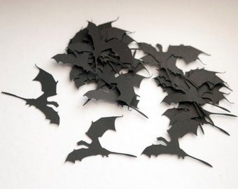 50 Dragon - Game of Thrones BLACK Confetti/Die Cuts (2" x 1.5")