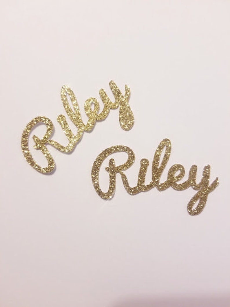 Personalized Glitter Name Confetti Etsy
