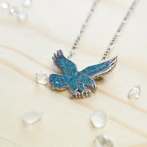 Türkis Halskette Adler indianischen Stil Türkis Intarsien | Etsy