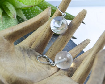 Earring quartz pendulum - Earrings - earrings stud earrings - earrings have quartz - semi precious earrings