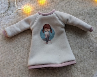 Sweatshirt dress Little Darling Effner dolls