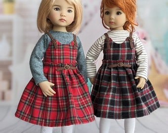 Little Darling tartan dress Effner dolls