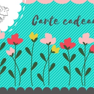 CARTE CADEAU à imprimer chez soi
