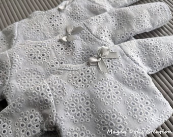 Englische Stickbluse in 3 Größen