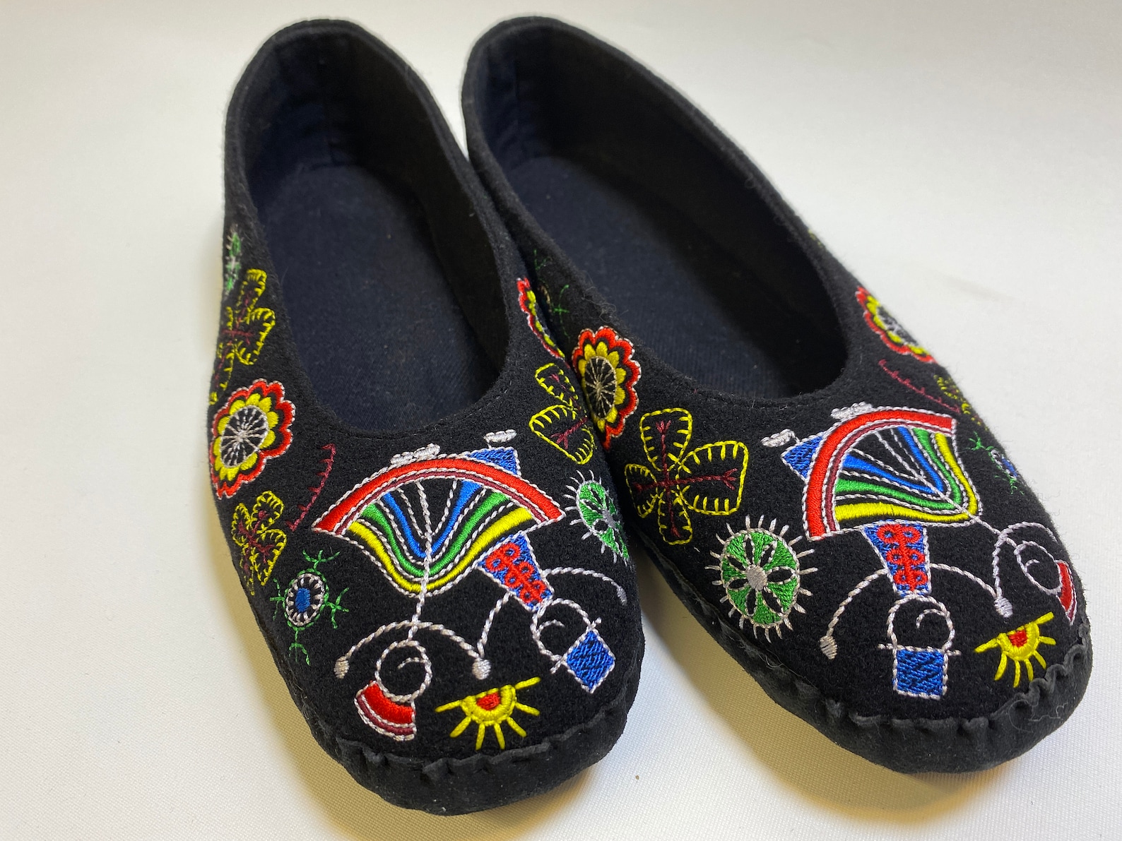 Slippers Folk Dancers With Leather Sole US 1010.5 EUR Etsy