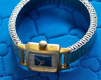 Reloj Junghans vintage alemán cuadrado mecánico para mujer ART DECO QUEEN