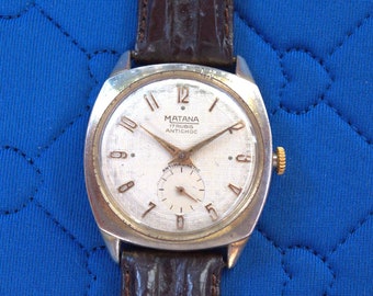 Matana vintage Swiss mechanical men's wristwatch RETRO RANDOM ROCK