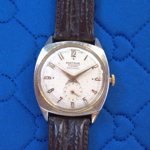 Matana vintage Zwitsers mechanisch herenpolshorloge RETRO RANDOM ROCK