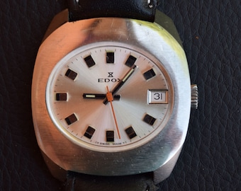 Edox Les Bémonts Ultra Slim Date - 80114 3 NIN - Swiss made automatic watch