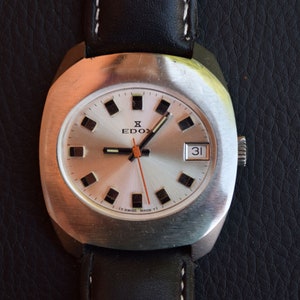Edox vintage Swiss mechanical men's / unisex watch COME ALONG THe STREAM