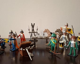 HJ LOT PLAYMOBIL Militaire Dilligence Soldat Nordiste Western Fort