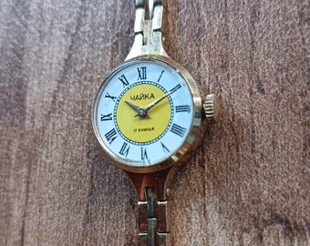 Orologio da polso meccanico da donna VTG Chaika, piccolo, russo, URSS.