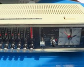 Grundig German WHITE ROLL RIVER radio alarm 1980