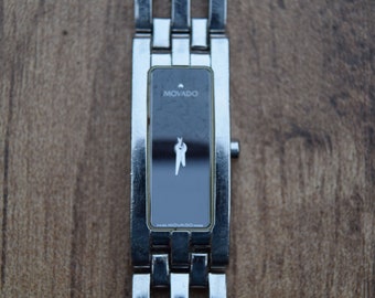 Movado Esperanza Reloj vintage suizo cuadrado de cuarzo para mujer FIERY FANTASY FLOW Etsy Mexico