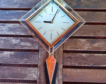 80 年代の日本製オリジナル SEIKO クォーツ壁掛け時計。 - Etsy 日本