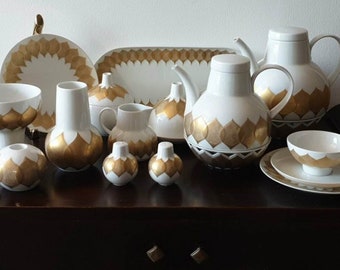 Golden Lotus - by Bjorn Wiinblad for Rosenthal Germany - Luxury 12