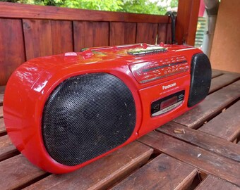 Boombox japonaise vintage RX FS 430 Panasonic RED RIVEr