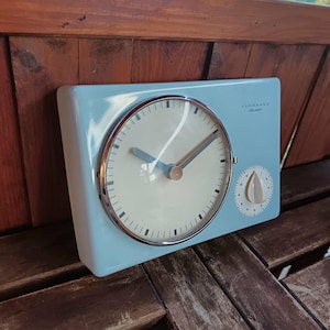Junghans Ato Mat vintage German Max Bill wall clock with timer 1960s