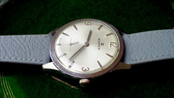 Edox vintage Swiss mechanical men's watch ETERNIT… - image 2