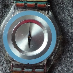 Swatch Swiss BLUE RING WAVE Skin series