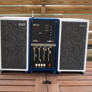 Beag Sterra AYT 205 BLUe EDGE Hungarian AM radio, amplifier and speakers set