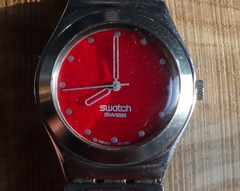 Swatch Swiss RED ROSE RAVE