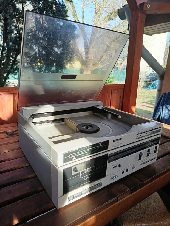 Sharp VZ 1500 Vintage Japanese BOTH SIDES Play Disc Full Working